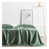Duvet Cover Sets, 100% Silk Green Bedding Set 25 Momme Silk Bed Sheets Beauty Quilt Cover Set Pillowcase Queen King Bed Set(Red,Queen) view 3