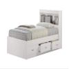 212 Main Twin-Size Captain Bed with 3-Drawers & Headboard - White view 1