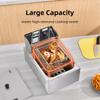 Commercial Deep Fryer with Baskets, 1700W 9.7QT/9.1L Thickened Stainless Steel Countertop Electric Oil Fryer, Large Capacity with Temperature Control (6L) view 3