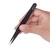 ESD Anti Static Stainless Steel Tweezers Set, 12 Pieces with Protective Sleeve, for Electronics Repair, Jewelry Making, Crafts view 2