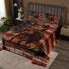 Manfei Cowboy Bedspread Twin Size, American Flag Coverlet Set, Western American Cattle Quilted Coverlet with 1 Pillowcase, Kids Boys Teens Room Decor, Soft Polyester Bedding Quilt view 1