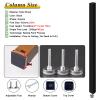 4ft 5ft 6ft 7ft 8ft 10ft High Wood Slat Room Divider Post for Entrance, Adjustable Partition Screen Column Ceiling To Floor, Home/Office/Hotel Hollow Decor Grille, N(Black 10 Pieces-High-83in/211cm view 2
