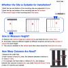 4ft 5ft 6ft 7ft 8ft 10ft High Wood Slat Room Divider Post for Entrance, Adjustable Partition Screen Column Ceiling To Floor, Home/Office/Hotel Hollow Decor Grille, N(Black 10 Pieces-High-83in/211cm view 4