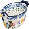 Lasagne Dish Large Deep, Ceramic Baking Dish With Handle, Oval Lasagna Pan, Casserole Dish, Microwave And Oven Safe.-Chick-800ml,28oz view 1