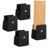 BESTOYARD 4pcs Adjustable Furniture Risers for Beds Desks and Cabinets Metal Height Extenders - Base Fits Legs Elevate Your Furniture Stability and Flexibility view 1
