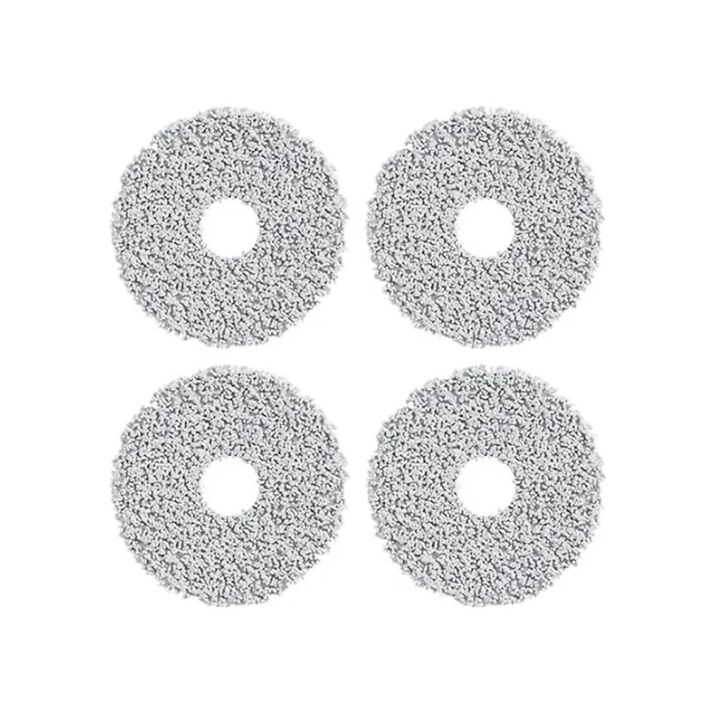 JFGTHJ Compatible for Dreame Bot L10s Pro Ultra Heat Robot Vacuum Cleaner Spare Accessory Parts Kit Rubber Main/Side Brush, Filter, Mop Rag(Mop 4pc)