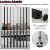 10 Pcs Standing Wall Partition Column, Home Hotel Office Privacy Screens/Room Separation Column Partition Pole for Hotel Entryway, Black Height Adjustable Base(Height 109in/(276.9cm)) view 4