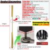 10 Pcs Room Divider Gold Standing Wall Partition Column, Home Hotel Privacy Screens/Room Separation Column Partition Pole for Entryway, Height Adjustable Base(Height 31in/(78.7cm)) view 2