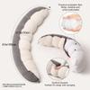 Ailuteie Peallow(Pat. Pend) Long Round Body Pillow for Adults, Bolster Pillow for Sleeping, Soft and Supportive Pillow for Sleeping & Lumbar Support (Gray-White, 47") view 3