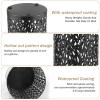 LCZNXJJY Umbrella Stand Rack-16.5 x 6 Metal Umbrella Holder, Round Freestanding Umbrella Stand, Bin Waterproof Umbrella Storage Rack Indoor Walking Stick Holder for Home Entryway Office Hotel (Black) view 4