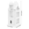 banborba Rotating Bookshelf, 360 Display Floor Standing Bookcase Storage Rack, Multi-Functional Revolving Bookcase, Small Corner Bookshelf for Small Space, Spinning Bookcase for Kids & Adults (White) view 4