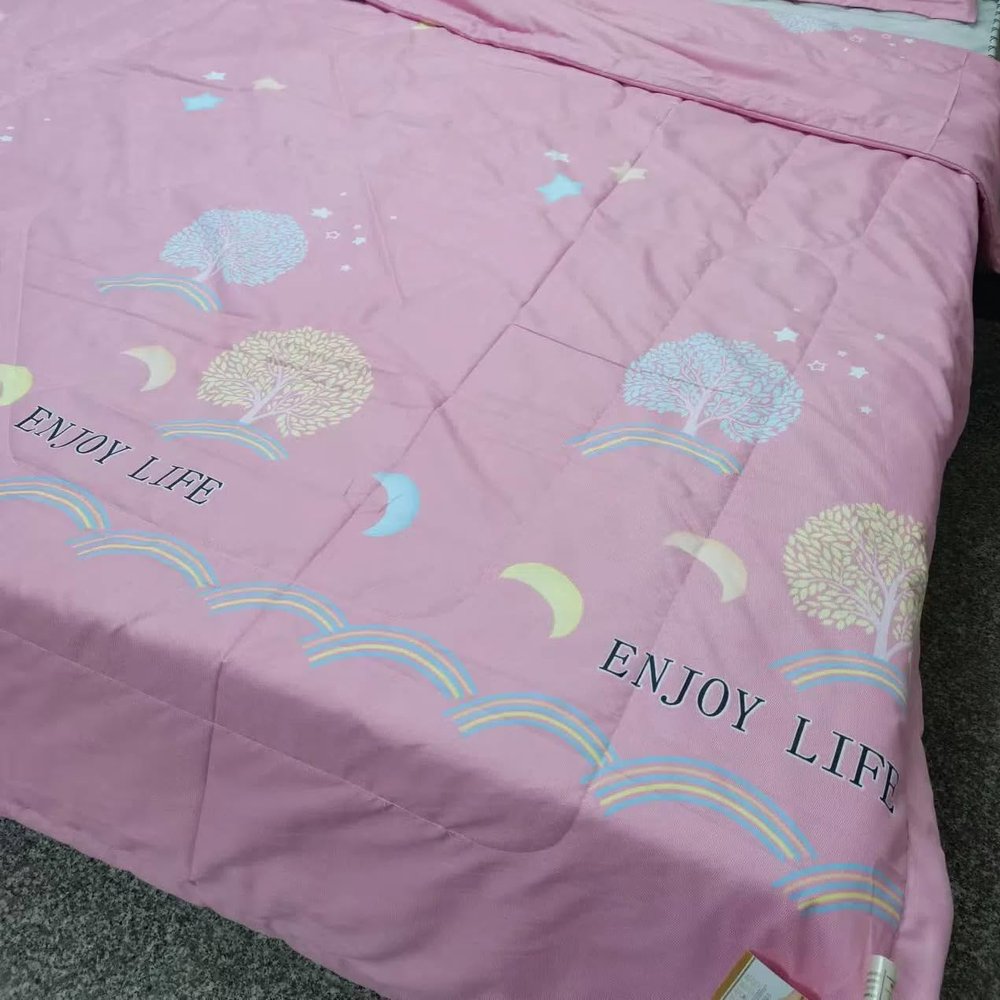 BSUNQYIVS Double Tulle Row Seam Summer Quilt Thin Quilt