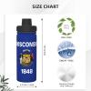 18OZ Wisconsin State Flag stainless steel insulated water bottle, vacuum sports insulated water bottle, suitable for outdoor sports camping gym, view 4