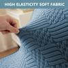 2025 High Stretch Shell Chair Covers Jacquard Mid Century Modern Curved Back Dining Chair Slipcovers Lounge Armless Chair Protectors for Kitchen Hotel Club(Blue,6PCS) view 4