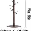 coat stand Coat Rack Freestanding Single Pole Tree Coat Rack Bedroom Living Room Hallway Corner Vertical Coat Rack for Clothes Purse Scarves Handbags view 4