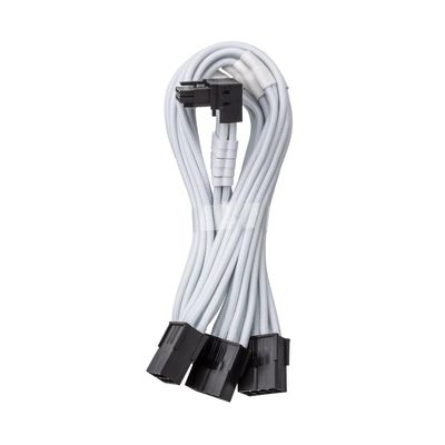 CableMod Pro ModFlex Sleeved 12V-2x6 PCIe Extension (White, 3 x 8p, 90 A)