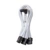 CableMod Pro ModFlex Sleeved 12V-2x6 PCIe Extension (White, 3 x 8p, 90 A) view 1