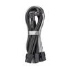 CableMod Pro ModFlex Sleeved 12V-2x6 PCIe Extension (Blk + SLV, 3x8p, 90B) view 1