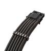 CableMod Pro ModFlex Sleeved 12V-2x6 PCIe Extension (Black, 3 x 8p, 90 A) view 2