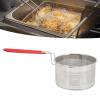 Restokki Deep Fryer Basket Round Stainless Steel Fry Baskets With Handle for French Fries Chicken Pasta Kitchen Cooking (Small 16CM) view 3