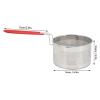 Restokki Deep Fryer Basket Round Stainless Steel Fry Baskets With Handle for French Fries Chicken Pasta Kitchen Cooking (Small 16CM) view 4