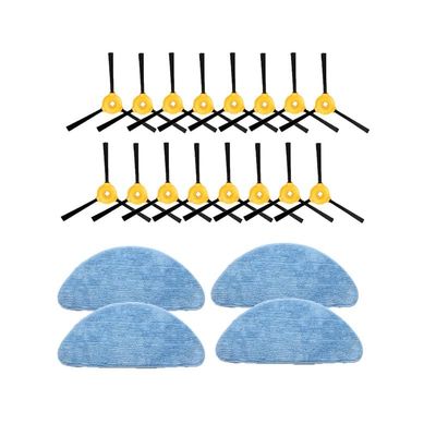 Glintique Side Brushes Mop Cloth Rag Roller Brush Cover Primary for Ecovacs DEEBOT N79 N79S DN622 500 Vacuum Cleaner(Set5)