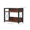 Alipis Countertop Shelf Organizer Double Kitchen Spice Rack for Efficient Storage Rustic and Design Versatile for Kitchen Bathroom and Bars view 2