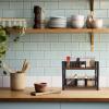 Alipis Countertop Shelf Organizer Double Kitchen Spice Rack for Efficient Storage Rustic and Design Versatile for Kitchen Bathroom and Bars view 3