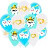 18pcs Tooth Balloons Dentist Balloons for Dental Hygiene Graduation Decorations RDH Graduation Decorations Dental Party Decor Tooth Theme Party National Dentist Day Birthday Baby Shower Decor view 1