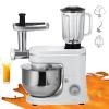 1500W Stand Mixer, Juicing Blending Cooking Machine for Pate & Drinks, Food Blender with Whisk and Hook Attachments, Electric Chopper Kitchen Mixer - 3-In-1-8 Speed Adjustment view 2