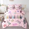 Erosebridal Music Fans Guitar Comforter Set Queen Music Themed Bedding Sets 7 Piece Singer Fans Pink Bed in A Bag for Kids Girls Women Fashion Birthday Valentines Day Gift Sheet Set with Comforter view 1