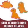 Fun Express Dinosaur Nugget Keychain Craft Kit - Set of 24 - Assorted Valentine Exchange with Box, Perfect for Classroom Parties view 3