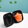 Liang baobao Gaiwan with 3 Cups Travel Tea Set Organizer Porcelain Teacups Chinese Tea Cups Portable Tea Set Camping Outdoor (Orange) view 3
