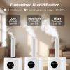 COSTWAY 21L/5.5Gal Humidifier for Large Room, Top Fill Whole House Humidifier, 3 Mist Levels, Extension Tube, 360 Nozzles & Remote Control for Bedroom, Plants view 4