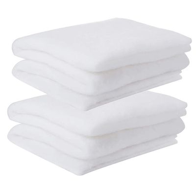 UTHCLO 2pcs Artificial Snow Decor Xmas Blanket Polyester Fiber for Displays