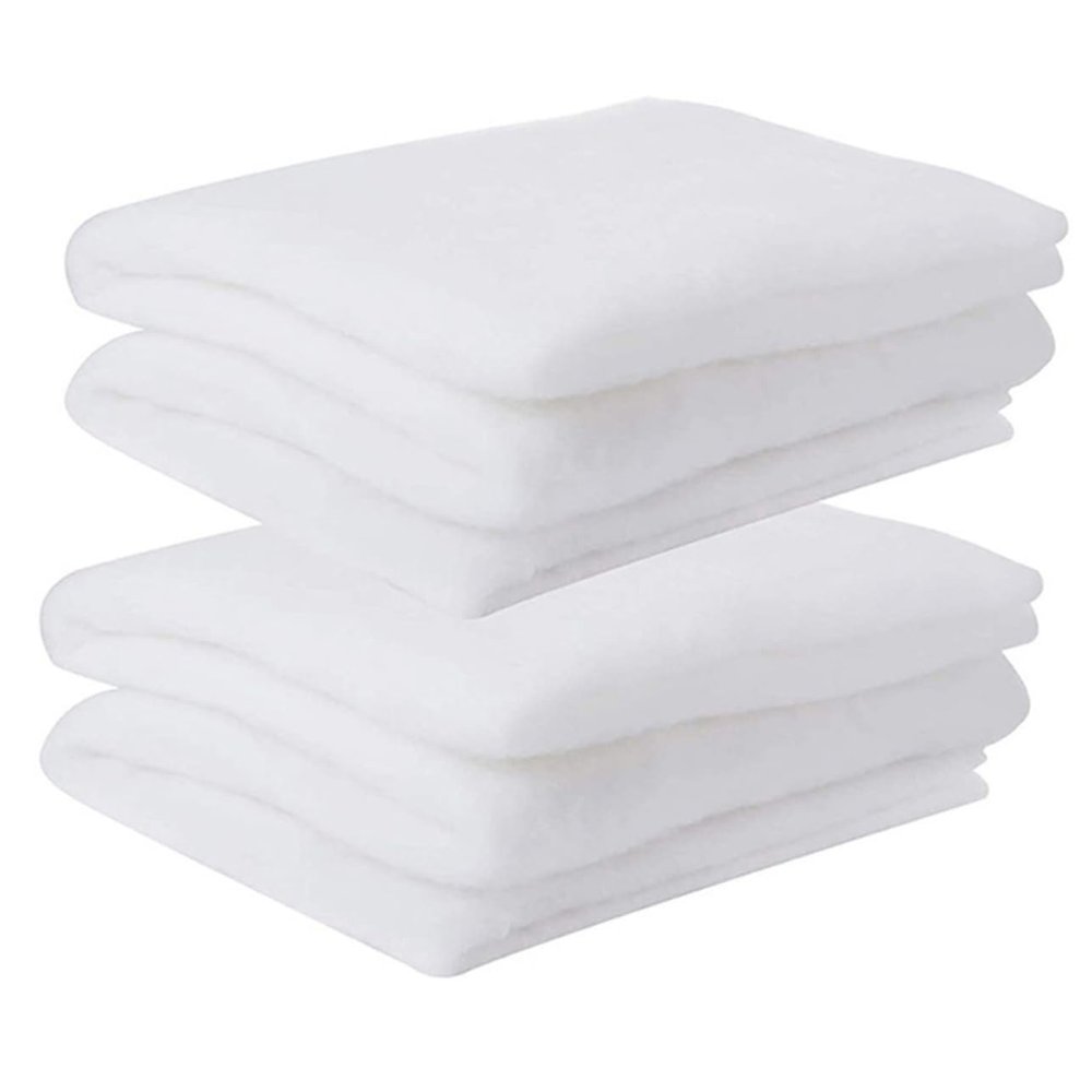 UTHCLO 2pcs Artificial Snow Decor Xmas Blanket Polyester Fiber for Displays