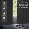 CUCRAF Blackout Curtains 63 inches Long 2 Panels Set for Bedroom, Light Grey Rod Pocket Room Darkening Curtain for Living Room, Thermal Insulated Window Drapes (W 52 x L 63 Inch) view 2