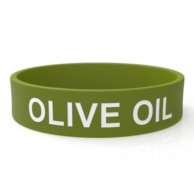 Rousse Bands Olive Oil Label Band - Silicone Squeeze Bottle Label for 16oz, 20oz, 24oz, 32oz Olive Oil Squirt Bottle Containers - Colored Printed Food Labels for Restaurant, Food Truck