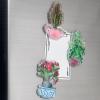3Pcs Acrylic Double-Sided Refrigerator Magnets with Hidden Magnets - Elegant Green Plant Design, Perfect for Home Decor and Organizing Your Kitchen (A Style) view 3