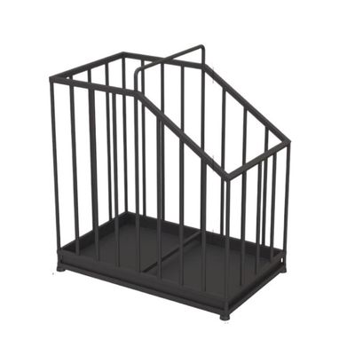 JDYHFKWP Umbrella Stands,Umbrella Wrought Iron Umbrella Stand with Handle Drip Tray Canes Walkisticks Bucket Free Standiumbrella Rack Umbrella Rack Umbrella Organiser/Black