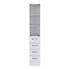 2 Piece Bathroom Set, Magna Linen Cabinet + Savona Medicine Cabinet, White view 3