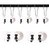 YRMLYMOP Cat Shower Curtain,12 Pcs Black Cat Shower Curtain Hooks Cute Funny Cat Shower Curtain Rings for Halloween Gothic Themed Decor Funny Cat Shower Curtain Hooks view 1