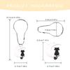 YRMLYMOP Cat Shower Curtain,12 Pcs Black Cat Shower Curtain Hooks Cute Funny Cat Shower Curtain Rings for Halloween Gothic Themed Decor Funny Cat Shower Curtain Hooks view 2