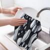 Reusable Cleaning Tea Towel (26 * 16 inches), Seals on ice Super Soft Kitchen Towel, Absorbent Quick Dry Waffle Cleaning Towel view 3