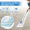 Steam Mop Pads Compatible with PurSteam ThermaPro 10-in-1 and ThermaPro 211 Steam Mop Cleaner Microfiber Pur steam Mop Replacement Pads (Blue and White-8pcs) view 2