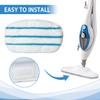 Steam Mop Pads Compatible with PurSteam ThermaPro 10-in-1 and ThermaPro 211 Steam Mop Cleaner Microfiber Pur steam Mop Replacement Pads (Blue and White-8pcs) view 3