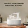 Desktop Humidifier, 280ml Essential Oil Diffuser Water Landscape Aromatherapy Machine with Ambient Lighting, Cool Mist Humidifier Quiet Mini Humidifier for Bedroom Dorm Office view 2