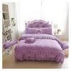 4pcs Princess Style Velvet Bedding Sets Cotton Warm Bed Linens Full Queen King Lace Flower Duvet Cover+Bed Skirt+Pillowcases,Bed view 1