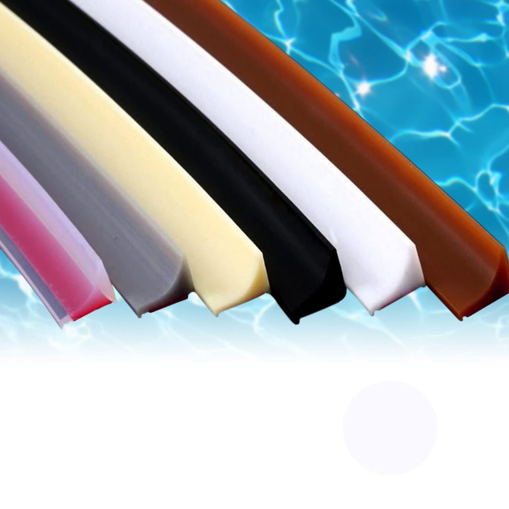 FYGZ Bendable Shower Threshold Water Dam Barrier Bathroom Water Stopper barriers Silicone Water Retaining Strip for Bathroom & Kitchen Countertop, Water Barrier for Sink(Grey,4.0 M)