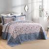 FineStichery Oversized King Bedspreads 120"x120" - Reversible Floral Quilt view 2